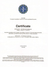 Certificado UEMS Certificado UEMS